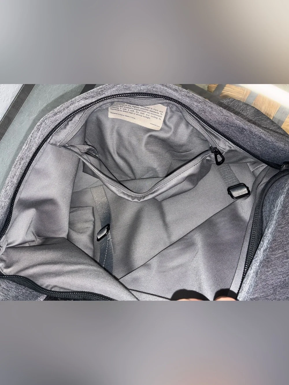 [Cote & Ciel] ISAR Rucksack M Eco Yarn GREY BLACK Backpack Laptop Bag